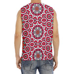 Vintage Indian Mandala Print Men's Fitness Tank Top