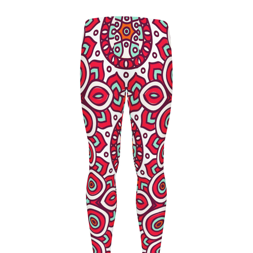 Vintage Indian Mandala Print Men's leggings