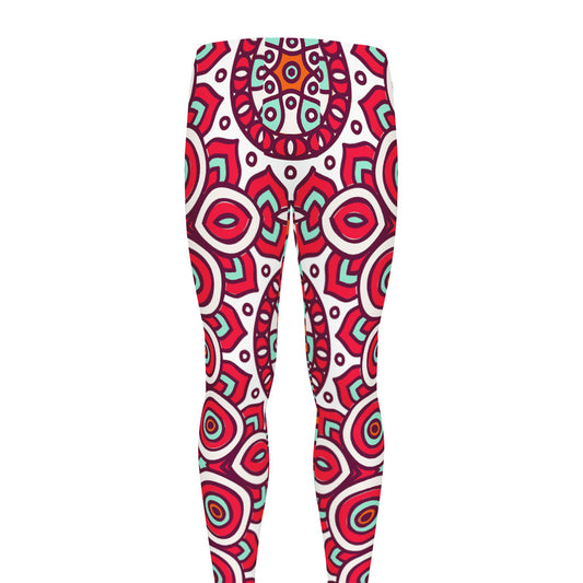 Vintage Indian Mandala Print Men's leggings