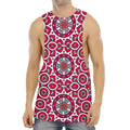 Vintage Indian Mandala Print Men's Muscle Tank Top
