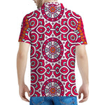 Vintage Indian Mandala Print Men's Polo Shirt