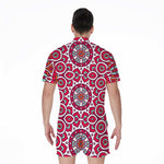 Vintage Indian Mandala Print Men's Rompers