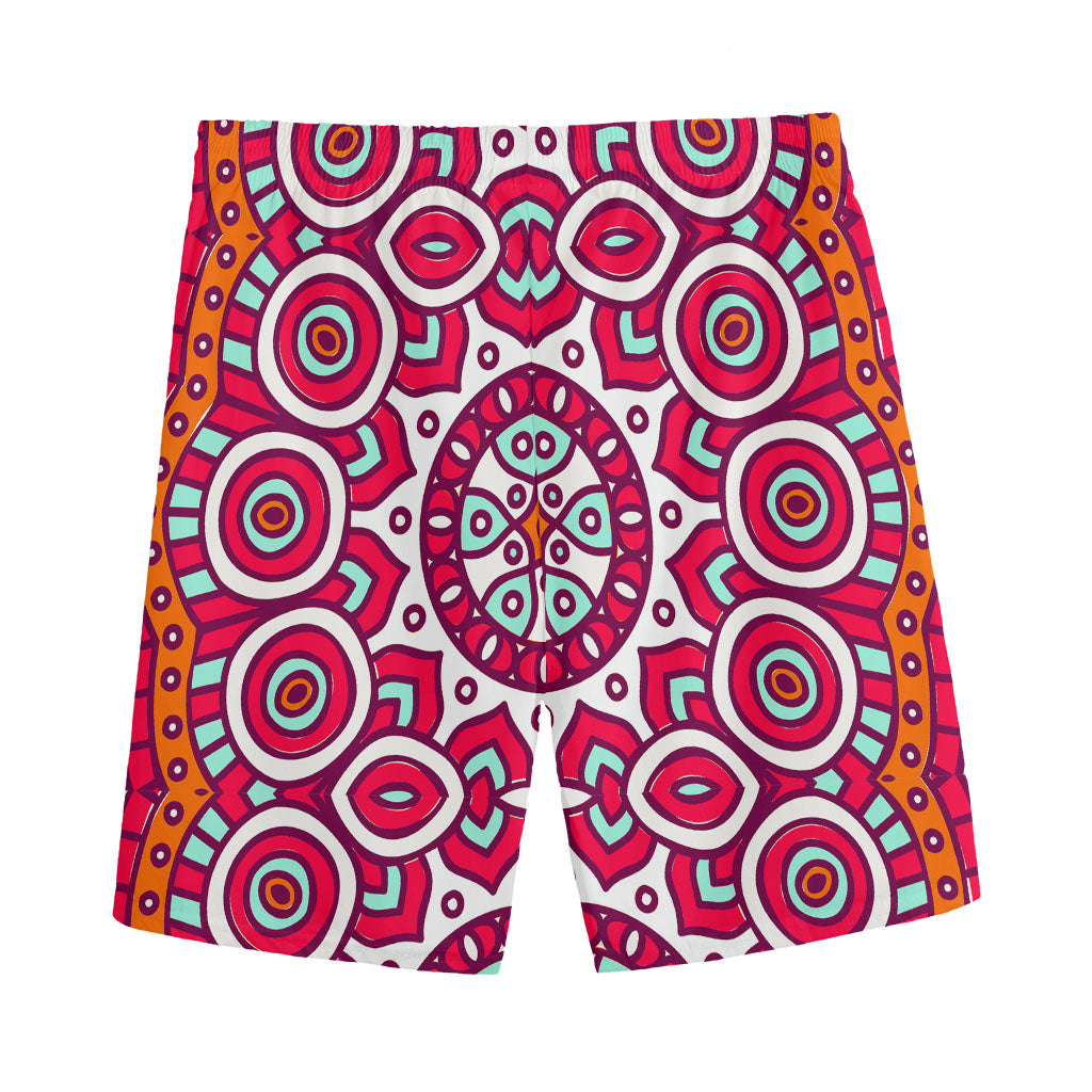 Vintage Indian Mandala Print Men's Sports Shorts