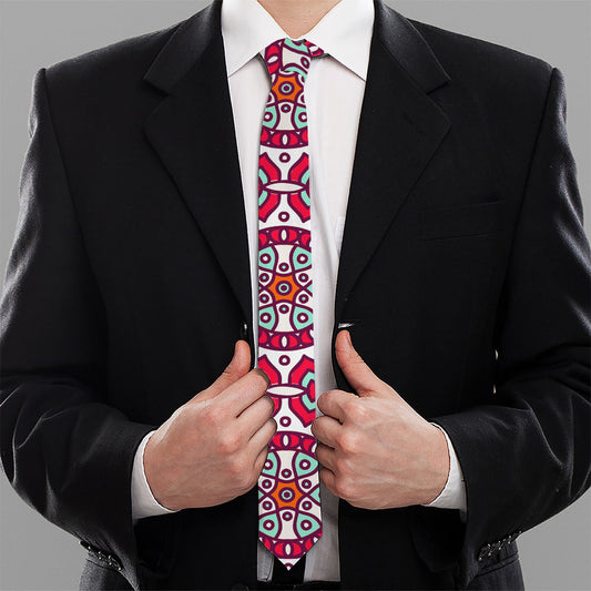Vintage Indian Mandala Print Necktie