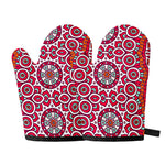 Vintage Indian Mandala Print Oven Mitts