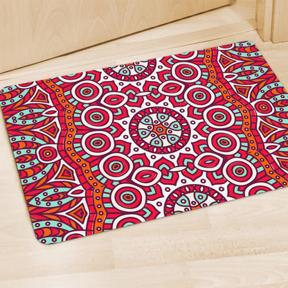 Vintage Indian Mandala Print Polyester Doormat