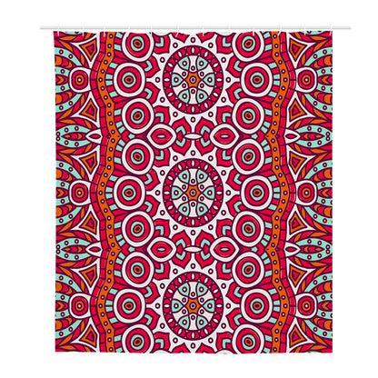Vintage Indian Mandala Print Polyester Shower Curtain