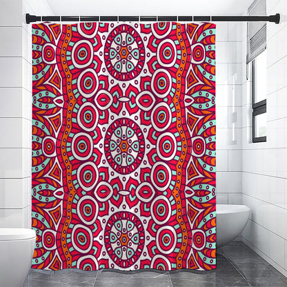 Vintage Indian Mandala Print Premium Shower Curtain