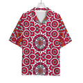 Vintage Indian Mandala Print Rayon Hawaiian Shirt