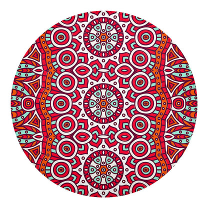 Vintage Indian Mandala Print Round Blanket