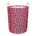 Vintage Indian Mandala Print Round Laundry Basket