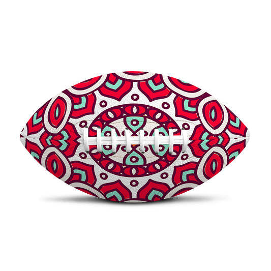 Vintage Indian Mandala Print Rugby Ball