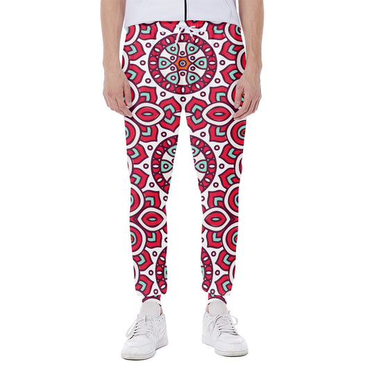 Vintage Indian Mandala Print Scuba Joggers