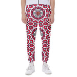 Vintage Indian Mandala Print Scuba Joggers