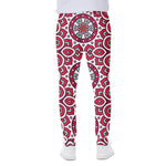 Vintage Indian Mandala Print Scuba Joggers
