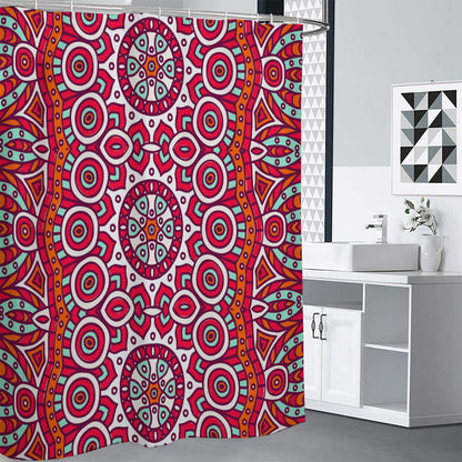 Vintage Indian Mandala Print Shower Curtain