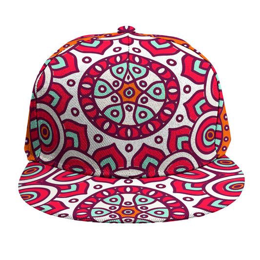 Vintage Indian Mandala Print Snapback Cap