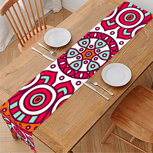 Vintage Indian Mandala Print Table Runner