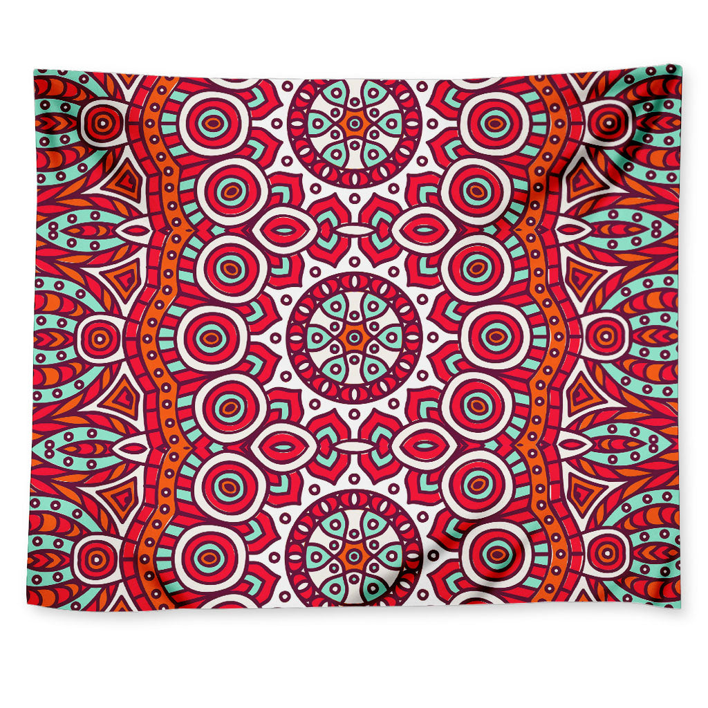 Vintage Indian Mandala Print Tapestry