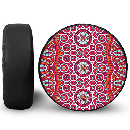 Vintage Indian Mandala Print Tire Cover