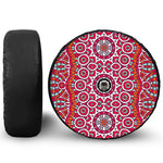 Vintage Indian Mandala Print Tire Cover With Camera Hole