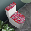 Vintage Indian Mandala Print Toilet Lid And Tank Cover Set