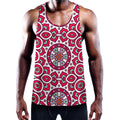 Vintage Indian Mandala Print Men's Workout Tank Top