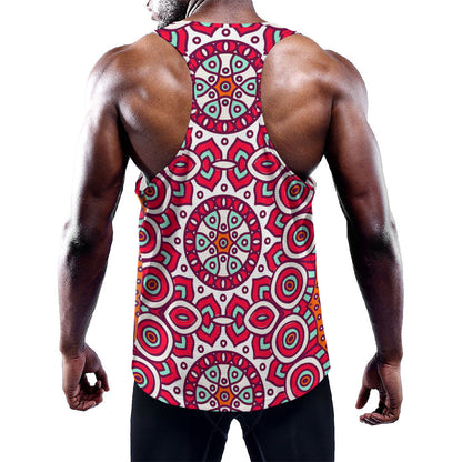 Vintage Indian Mandala Print Training Tank Top
