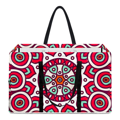 Vintage Indian Mandala Print Utility Tote Bag