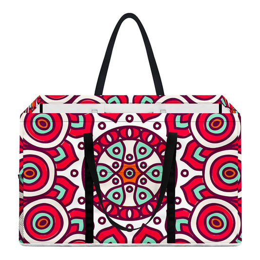 Vintage Indian Mandala Print Utility Tote Bag