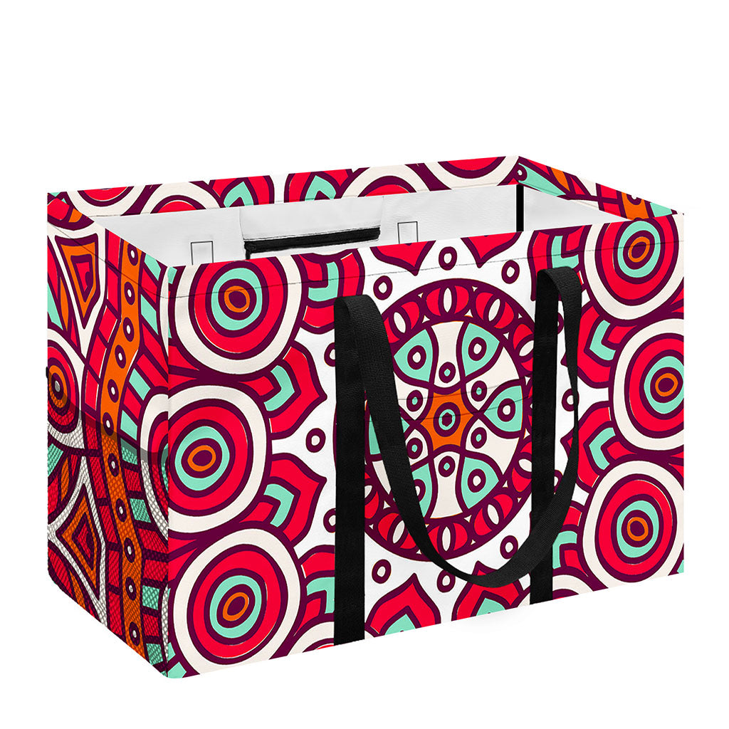 Vintage Indian Mandala Print Utility Tote Bag