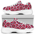 Vintage Indian Mandala Print White Chunky Shoes