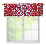 Vintage Indian Mandala Print Window Valance