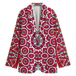 Vintage Indian Mandala Print Women's Blazer