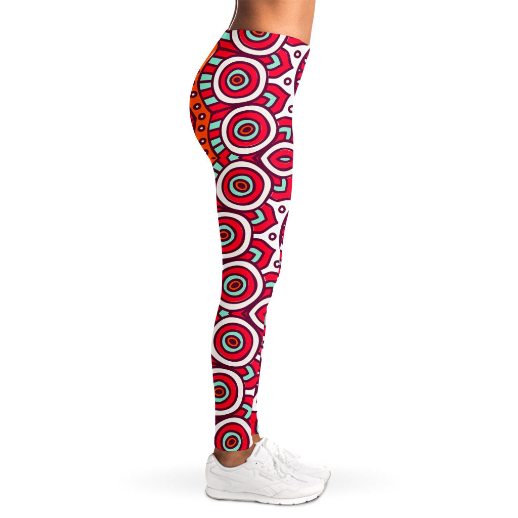 Vintage Indian Mandala Print Women's Leggings