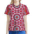 Vintage Indian Mandala Print Women's Polo Shirt
