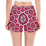 Vintage Indian Mandala Print Women's Split Running Shorts