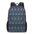 Vintage Indian Tribal Pattern Print 17 Inch Backpack