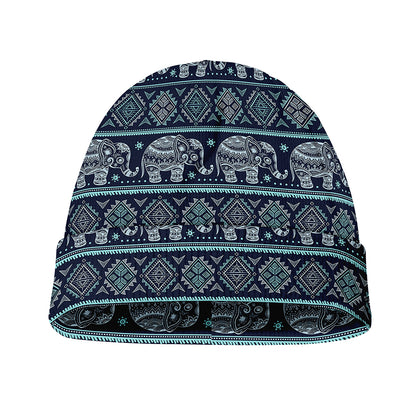 Vintage Indian Tribal Pattern Print Beanie