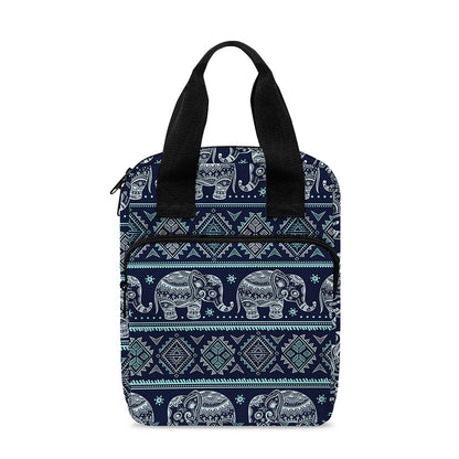 Vintage Indian Tribal Pattern Print Bible Tote Bag