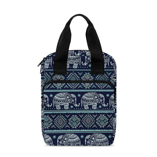 Vintage Indian Tribal Pattern Print Bible Tote Bag