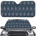Vintage Indian Tribal Pattern Print Car Windshield Sun Shade