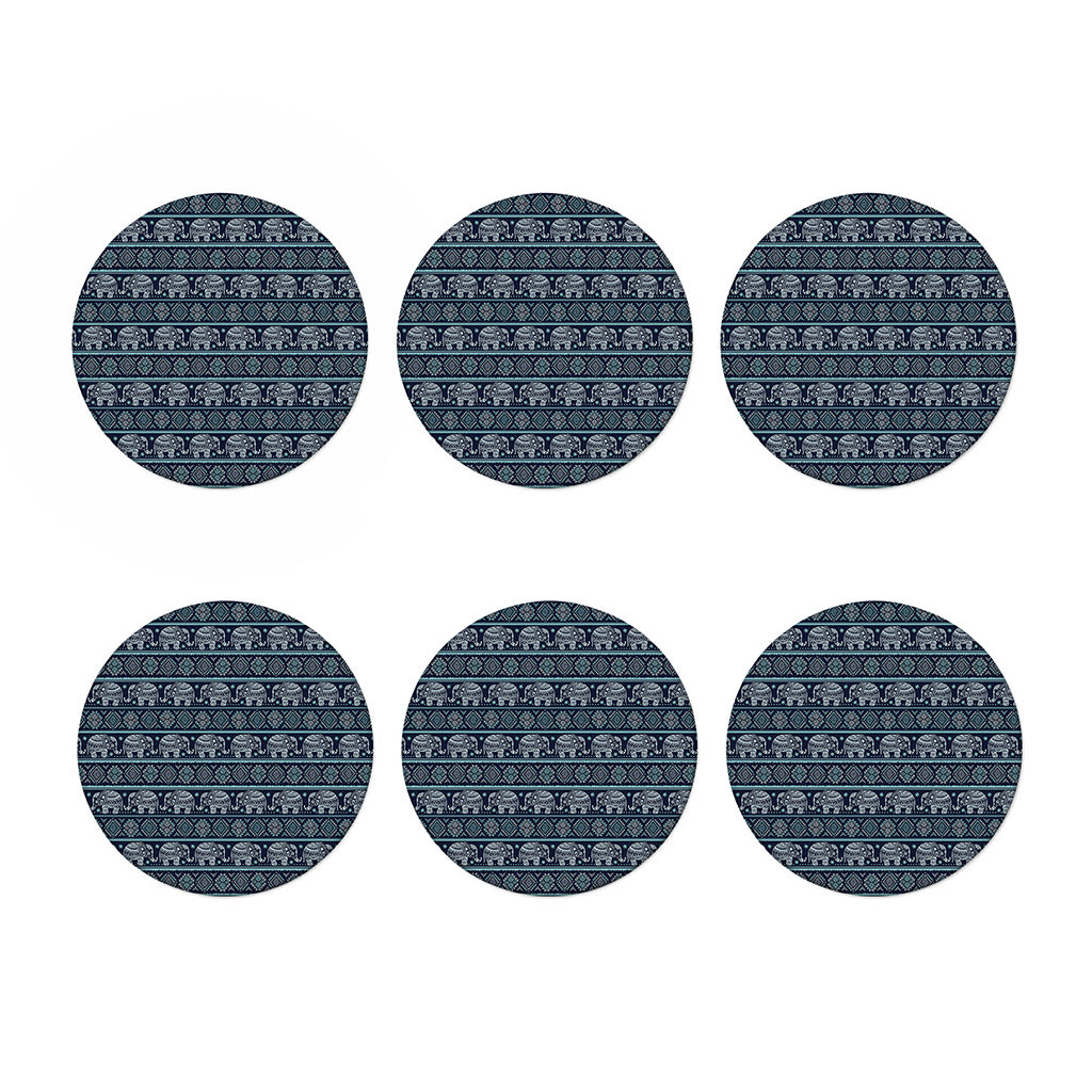 Vintage Indian Tribal Pattern Print Coaster Set