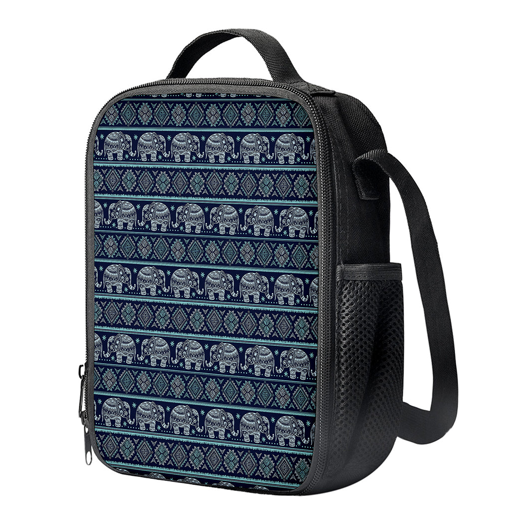 Vintage Indian Tribal Pattern Print Crossbody Lunch Bag