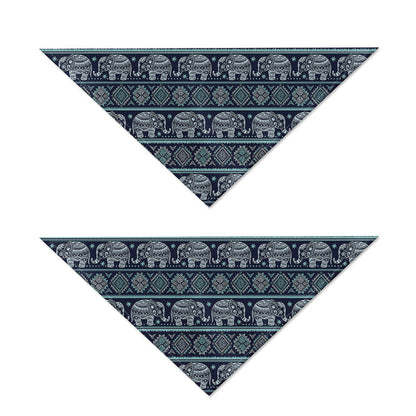 Vintage Indian Tribal Pattern Print Dog Bandana