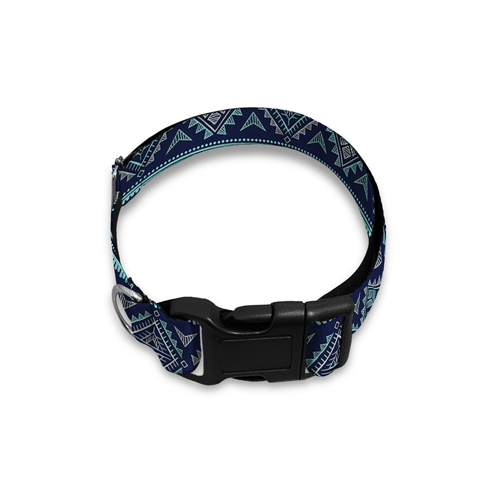 Vintage Indian Tribal Pattern Print Dog Collar