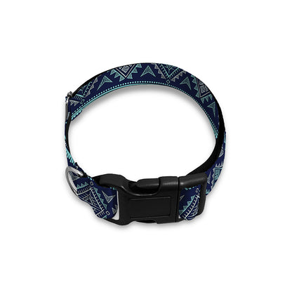 Vintage Indian Tribal Pattern Print Dog Collar