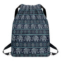 Vintage Indian Tribal Pattern Print Drawstring Backpack