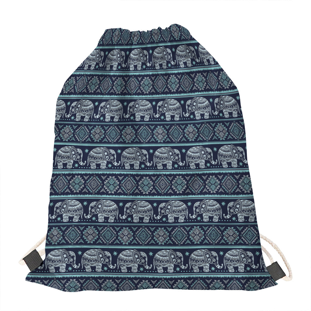 Vintage Indian Tribal Pattern Print Drawstring Bag