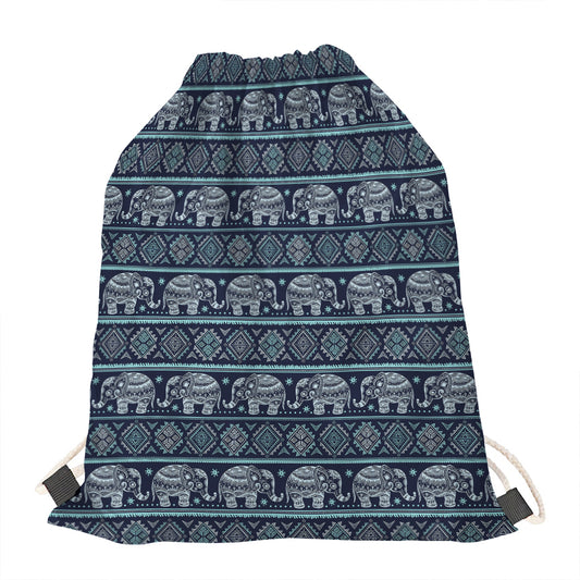 Vintage Indian Tribal Pattern Print Drawstring Bag